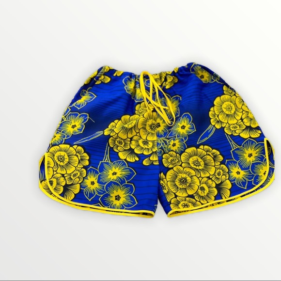 Botanical Blues Nkechi Designs Landmark Shorts - Picture 2 of 2